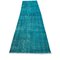 Vintage Turkish Blue Wool Distressed Rug, Image 1