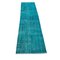 Vintage Turkish Blue Wool Distressed Rug, Image 5