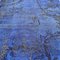 Alfombra de pasillo turca vintage azul, Imagen 3