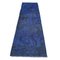 Alfombra de pasillo turca vintage azul, Imagen 6