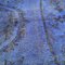 Alfombra de pasillo turca vintage azul, Imagen 9