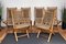 Mid-Century Italian Wood and Cord Woven Rope Folding Chairs, 1960s, Set of 6 2