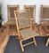 Mid-Century Italian Wood and Cord Woven Rope Folding Chairs, 1960s, Set of 6 3