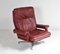 Sedie girevoli Mid-Century in pelle con base cromata di Howard Keith, anni '60, set di 2, Immagine 3