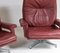 Sedie girevoli Mid-Century in pelle con base cromata di Howard Keith, anni '60, set di 2, Immagine 5