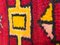 Alfombra bereber vintage en rojo y amarillo, 1950, Imagen 13