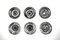 Sumit Mehndiratta, Mandala Series No. 14, 2022, Stainless Steel Discs, Set of 6 3