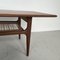Teak & Cane Danish Coffee Table by Trioh Mobler, 1960s 4