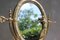 Espejo de mesa italiano modernista ovalado de latón, Imagen 2