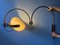 Mid-Century Dijkstra Double Arc Wall Lamp 1