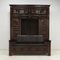 Large Breton Chestnut Cabinet with a Bench, 1900s 3
