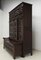 Large Breton Chestnut Cabinet with a Bench, 1900s 12