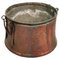 Large Antique Decorated Brass Pot or Cauldron 1