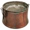 Large Antique Decorated Brass Pot or Cauldron, Image 1