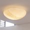 Lámpara de techo italiana de cristal de Murano blanco, años 80, Imagen 4