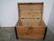 Vintage Wooden Trunk, 1950s 8