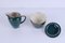 Cup Service for 6 People Richard Ginori Dark Green and Gold, Set of 15, Image 10