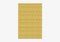 Mustard Triangle Textured Rug from Marqqa, Image 1