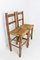 19th Century French Brutalist Side Chairs, Set of 2 5