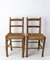 19th Century French Brutalist Side Chairs, Set of 2 3