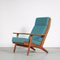 GE290 Chair with Ottoman by Hans J. Wegner for Getama, Denmark, 1950s, Set of 2 4