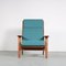 GE290 Chair with Ottoman by Hans J. Wegner for Getama, Denmark, 1950s, Set of 2, Image 8