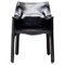 Fauteuil Cab en Cuir Noir par Mario Bellini pour Cassina 1