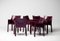 Oxblood Leather Cab Armchairs by Mario Bellini for Cassina, Set of 6, Image 7
