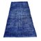 Turkish Overdyed Blue Rug in Wool, Image 10