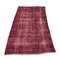 Turkish Over-Dyed Red Rug in Wool 4