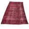 Turkish Over-Dyed Red Rug in Wool, Image 7