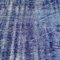 Turkish Overdyed Blue Narrow Runner Rug in Wool 10