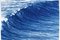 Trittico Kind of Cyan, Los Angeles Crashing Waves nei toni del blu, 2022, Cyanotype, Immagine 10