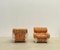 Fauteuils Mid-Century Modernes Orange, Italie, 1970s, Set de 2 6