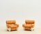 Mid-Century Modern Orange Armchairs, Italy, 1970s, Set of 2, Image 10