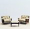 Mid-Century Modern Brazilian Easy Chairs and Ottoman by Jean Gillon for Italma W, Set of 3 2