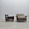 Mid-Century Modern Brazilian Easy Chairs and Ottoman by Jean Gillon for Italma W, Set of 3 8