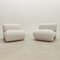 Mid-Century Modern Italian White Lounge Chairs, 1960s, Set of 2 5