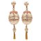 14 Karat Rose Gold Dangle Earrings, Set of 2 1