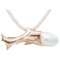 Baroque Pearl & Rose Gold Brooch, Image 1
