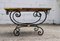 Vintage French Wrought Iron Coffee Table 4
