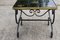Vintage French Wrought Iron Coffee Table 6