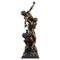 Después de Giambologna, rapto de las sabinas, siglo XIX, gran escultura de bronce, Imagen 1