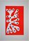 Henri Matisse, Algen auf rotem Hintergrund, 1965, Lithographie 4