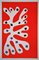Henri Matisse, Algen auf rotem Hintergrund, 1965, Lithographie 1