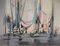 Marcel Mouly, Sailboats in the Early Morning, 1955, Acquarello originale, Immagine 1