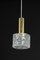 Lámpara colgante pequeña de cristal de Murano de Hillebrand, años 60, Imagen 3