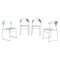 Mid-Century Italian Steel Juliette HW 601 Dining Chairs by Wettstein for Baleri, 1980s, Set of 4 1