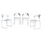 Mid-Century Italian Steel Juliette HW 601 Dining Chairs by Wettstein for Baleri, 1980s, Set of 4, Image 1