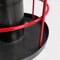 Italian Postmodern Black & Red Metal Wall or Ceiling Lamp by Targetti, 1980s, Image 7